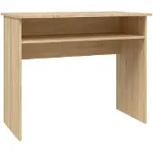 The Living Store Schreibtisch Sonoma-Eiche 90x50x74 cm Holzwerkstoff