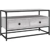 The Living Store TV-Schrank Grau Sonoma 80x35x45 cm Holzwerkstoff
