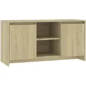 The Living Store TV-Schrank Sonoma-Eiche 102x37,5x52,5 cm Holzwerkstoff