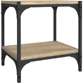 The Living Store TV-Schrank Sonoma-Eiche 40x33x41 cm Holzwerkstoff und Stahl