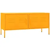 The Living Store TV-Schrank Senfgelb 105x35x50 cm Stahl