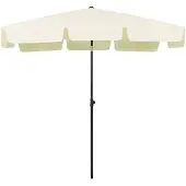 The Living Store Strandschirm Sandgelb 200x125 cm