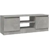 The Living Store TV-Schrank mit Tür Betongrau 102x30x36 cm