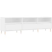 The Living Store TV-Schrank Weiß 150x30x44,5 cm Holzwerkstoff