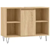 The Living Store Badschrank Sonoma-Eiche 80x33x60 cm Holzwerkstoff
