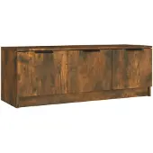 The Living Store TV-Schrank Räuchereiche 102x35x36,5 cm Holzwerkstoff