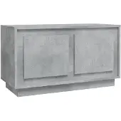 The Living Store TV-Schrank Betongrau 80x35x45 cm Holzwerkstoff