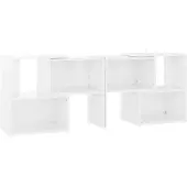 The Living Store TV-Schrank Hochglanz-Weiß 104x30x52cm Holzwerkstoff