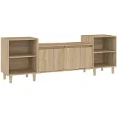 The Living Store TV-Schrank Sonoma-Eiche 160x35x55 cm Holzwerkstoff
