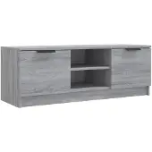 The Living Store TV-Schrank Grau Sonoma 102x35x36,5 cm Holzwerkstoff