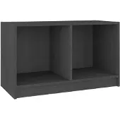 The Living Store TV-Schrank Grau 70x33x42 cm Massivholz Kiefer