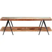 The Living Store TV-Schrank 160x40x50 cm Altholz Massiv