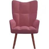 The Living Store Relaxsessel Rosa Samt