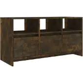 The Living Store TV-Schrank Räuchereiche 102x37,5x52,5 cm Holzwerkstoff