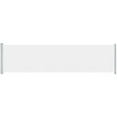 The Living Store Ausziehbare Seitenmarkise 600x160 cm Creme