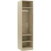 The Living Store Kleiderschrank Sonoma-Eiche 50x50x200 cm Holzwerkstoff