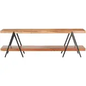 The Living Store TV-Schrank 160x40x50 cm Akazie Massivholz