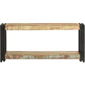 The Living Store TV-Schrank 90x30x40 cm Altholz Massiv