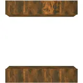 The Living Store TV-Schränke 4 Stk. Sonoma-Eiche 80x30x30 cm Holzwerkstoff