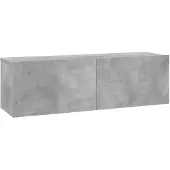 The Living Store TV-Schrank Betongrau 100x30x30 cm Holzwerkstoff