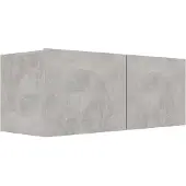 The Living Store TV-Schrank Betongrau 80x30x30 cm Holzwerkstoff