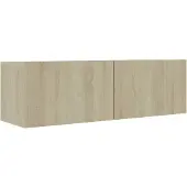 The Living Store TV-Schrank Sonoma-Eiche 100x30x30 cm Holzwerkstoff