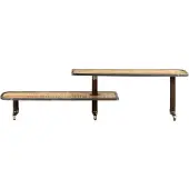 The Living Store TV-Schrank 160x30x40 cm Massivholz Mango