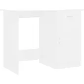 The Living Store Schreibtisch Weiß 100×50×76 cm Holzwerkstoff