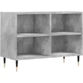The Living Store TV-Schrank Betongrau 69,5x30x50 cm Holzwerkstoff