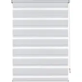 Deco Company Doppelrollo "Duo Klemmrollo" Gr. 5, weiß, B:65cm H:150cm, Polyester, Rollos, Doppelrollo, vormontiert auf Montageschiene