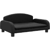 The Living Store Hundebett Schwarz 70x45x30 cm Kunstleder