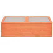 The Living Store Frühbeet Holz 100x50x34 cm