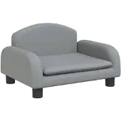 The Living Store Hundebett Hellgrau 50x40x30 cm Stoff