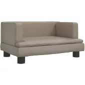 The Living Store Hundebett Cappuccino-Braun 60x40x30 cm Kunstleder