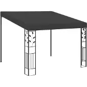 The Living Store Wand-Pavillon 3x3x2,5 m Anthrazit