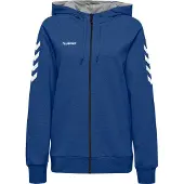 Hummel HMLGO Baumwolle ZIP HOODIE WOMAN - true blue, Größe:XS