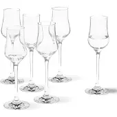 Leonardo Grappaglas "CIAO+", transparent (klar), H:18cm Ø:6cm, Kristallglas, Trinkgefäße, Grappaglas, 85 ml, 6-teilig