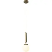 Rabalux 5352 Pendelleuchte 1 Spot Divina, E14, gold-weiß, rund, Modern, ø150mm
