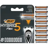 BIC Hybrid 5 Flex Männerrasierer-Nachfüllklingen – 8er Nachfüllpackung