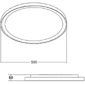 Brumberg Sunny Maxi LED-Leuchte DALI Ø55cm schwarz