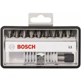 Bosch 18+1-tlg. Schrauberbit-Set, Robust Line, L PH/PZ/T, Extra Hard-Ausführung