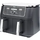 Ninja AF400EU Heißluftfritteuse, doppelt, schwarz |