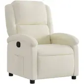 vidaXL Relaxsessel Creme Samt