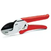 Wolf-Garten Amboss-Gartenschere RS-EN 19mm Ø antihaft Klingen Rot/Silber
