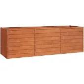 vidaXL Hochbeet Rostig 240x80x77 cm Cortenstahl