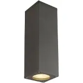 SLV 1000330 THEO UP/DOWN, Wandleuchte, QPAR51, anthrazit, max. 2x50 W