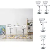 vidaXL Barhocker 2 Stk. Weiß Kunstleder - Barhocker