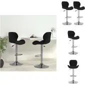 vidaXL Barhocker 2 Stk. Schwarz Samt - Barhocker