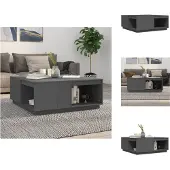 vidaXL Couchtisch Grau 100x101x40,5 cm Massivholz Kiefer