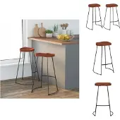 vidaXL Gavin Barhocker 2 Stk. 50x40x78 cm Massivholz Mango - Barhocker